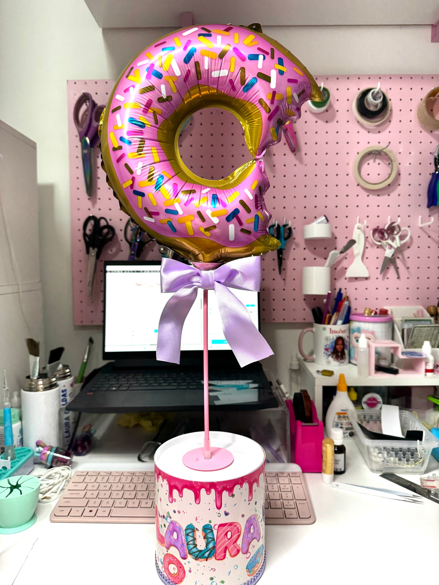 Centro de Mesa Donuts Premium 13x13