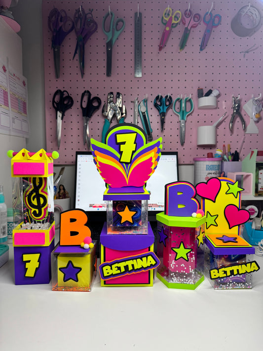 Kit 20 Peças Vitrine Plus Neon