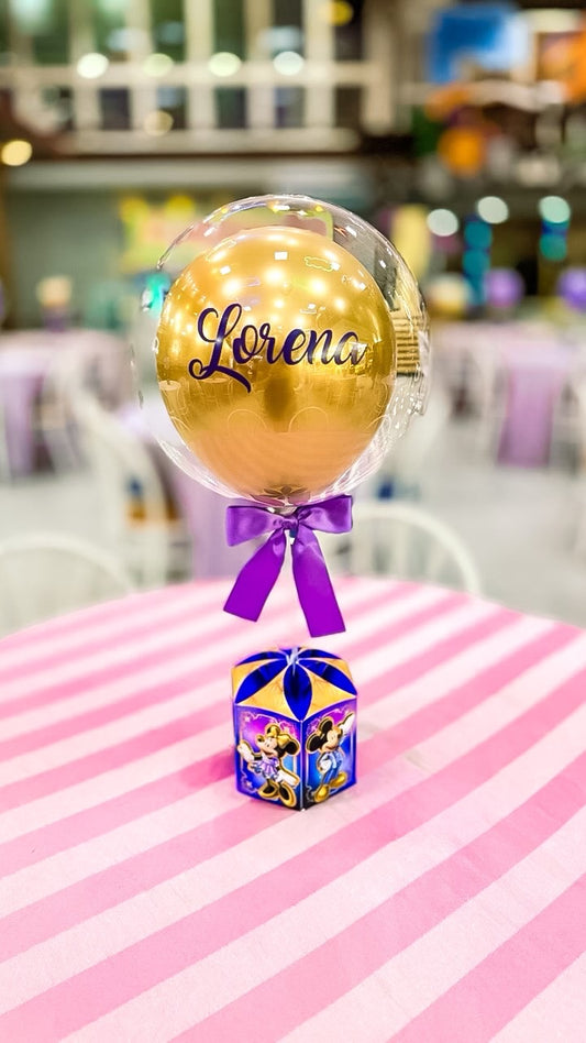 Centro de Mesa Bubble Premium Disney 50 anos