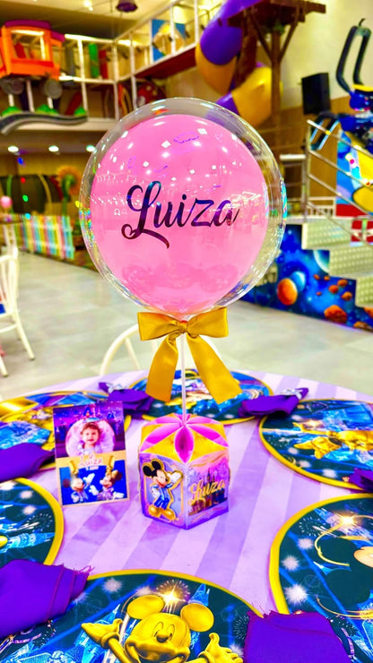 Centro de Mesa Bubble Premium Disney 50 anos