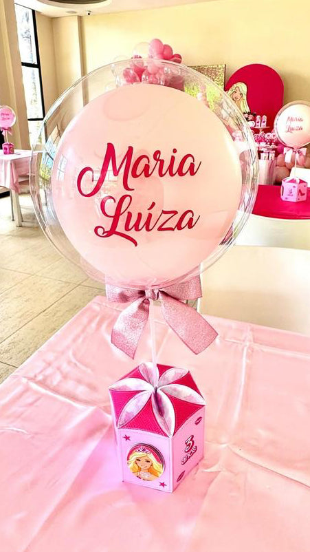 Centro de Mesa Bubble Premium Barbie
