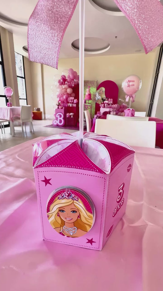 Centro de Mesa Bubble Premium Barbie
